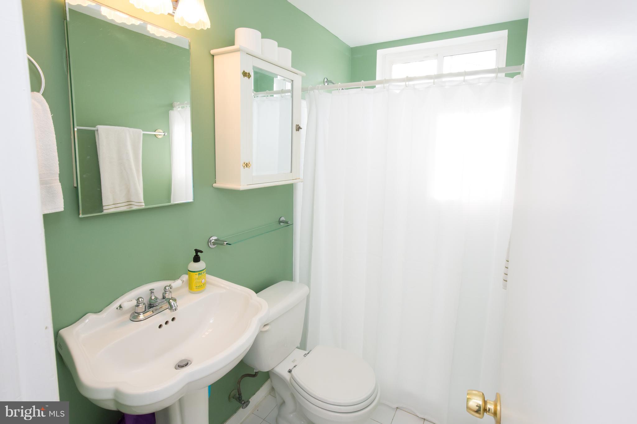 5227 Milland Street Springfield, VA 22151 - Photo 22 of 28 a bathroom with a sink a toilet and shower