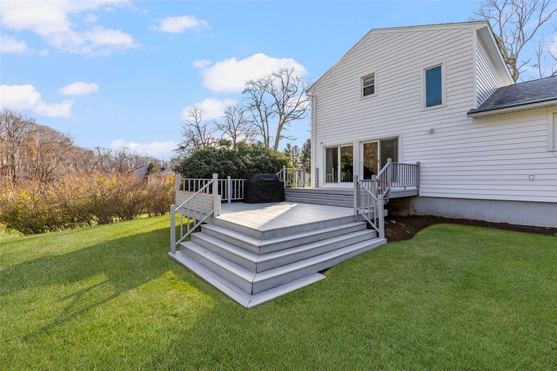 117 Moccasin Trail Cranston, RI 02921 - Photo 35 of 43 Deck - Multi layer deck overlooking private back yard.