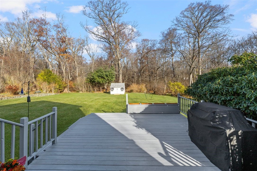 117 Moccasin Trail Cranston, RI 02921 - Photo 37 of 43 Deck - Multi layer deck overlooking private back yard.