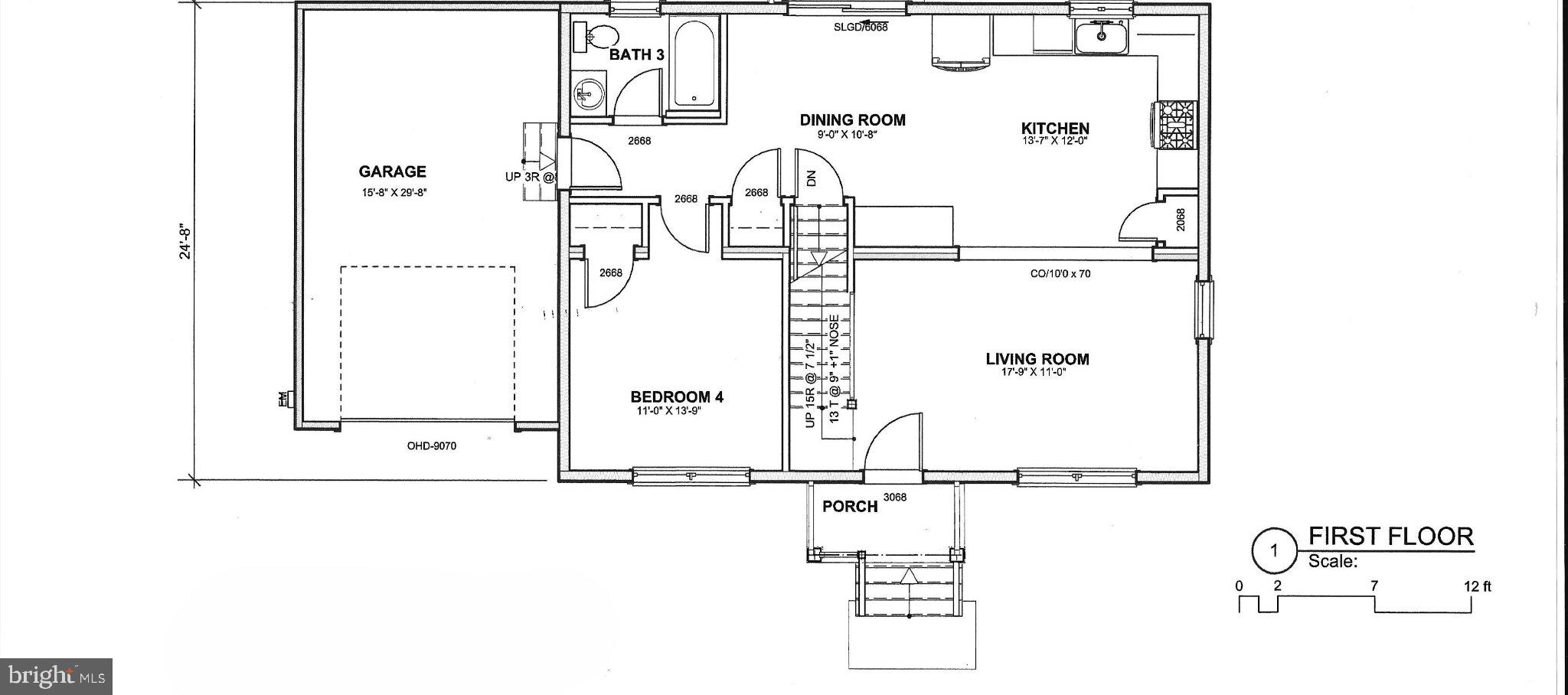 15 Alfred Avenue Hamilton, NJ 08610 - Photo 2 of 3 First floor layout blueprint design.