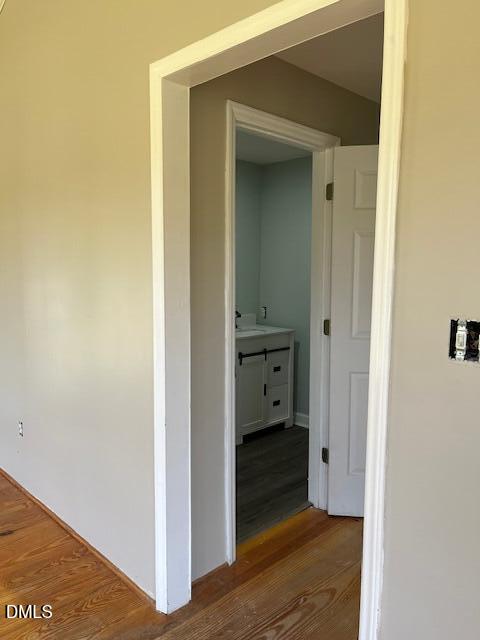 6663 Harold Obrien Road Oxford, NC 27565 - Photo 22 of 41 a area with wooden floor and bathroom