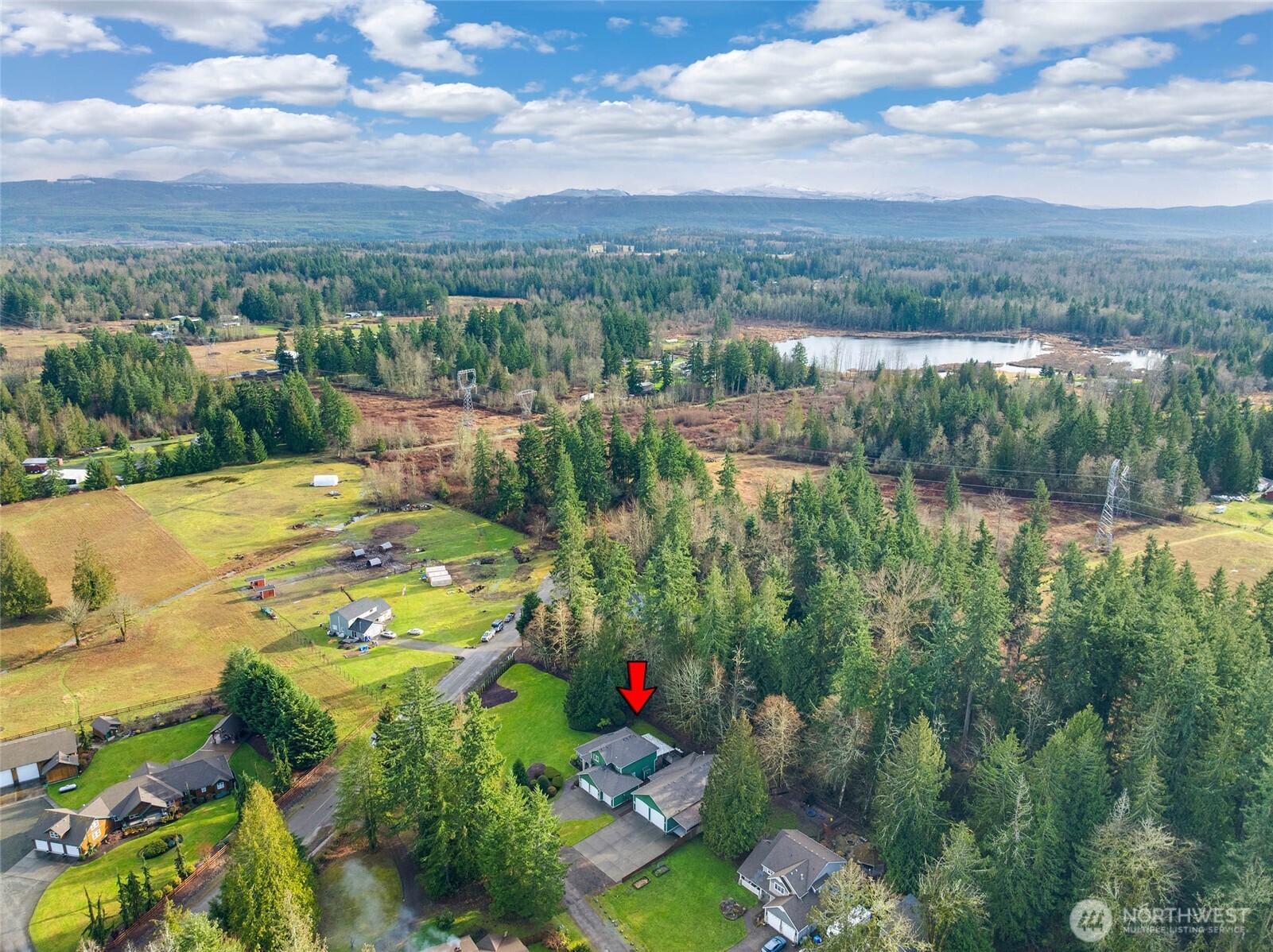 12722 247th Street East Graham, WA 98338 - Photo 38 of 40 a view of a lake with a city
