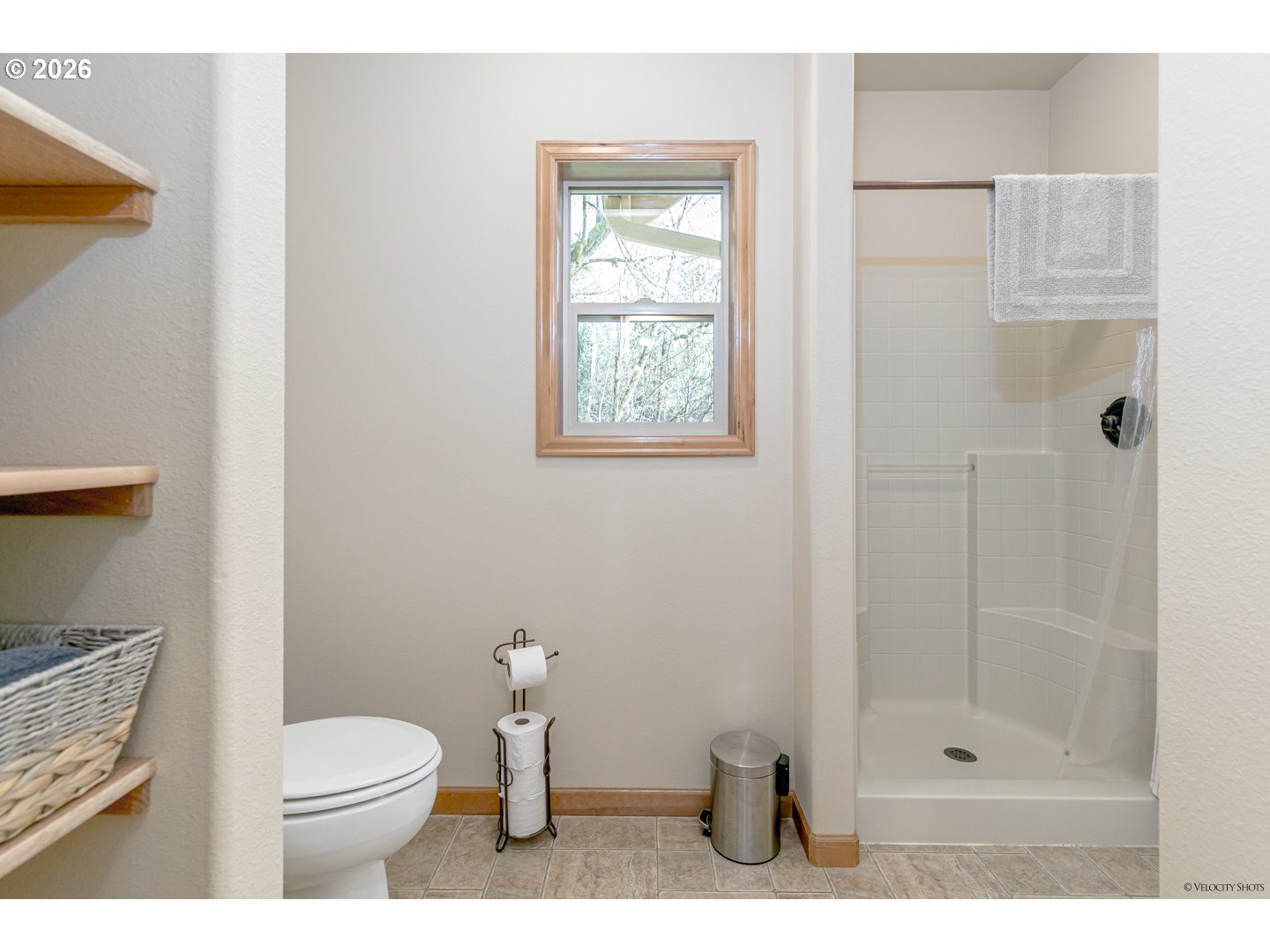 64636 Mc Intyre Road Rhododendron, OR 97049 - Photo 25 of 48 a bathroom with a toilet a sink and shower