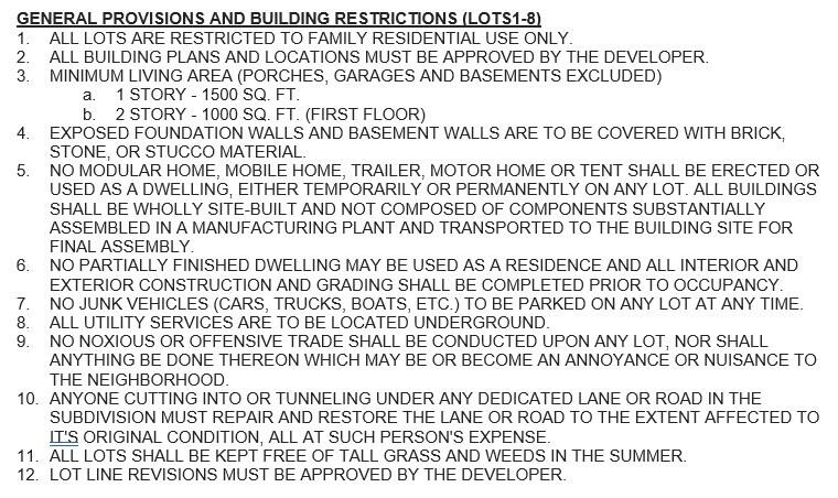 5536 Sugar Creek Road Lancaster, KY 40444 - Photo 5 of 5 Restrictions