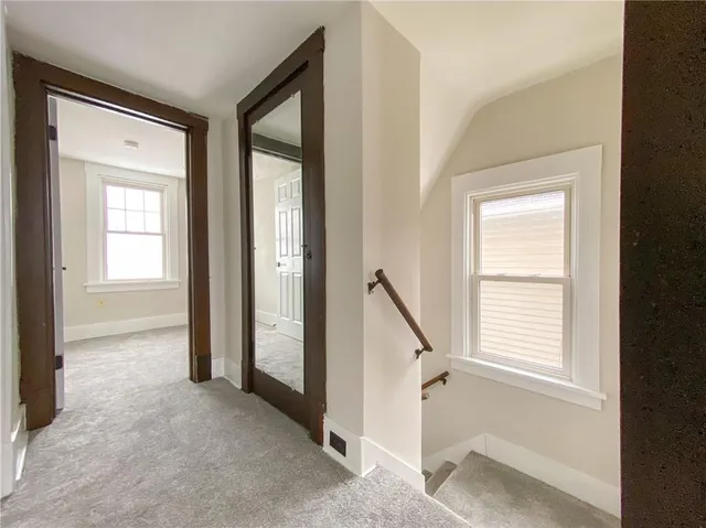 a view of a room with window