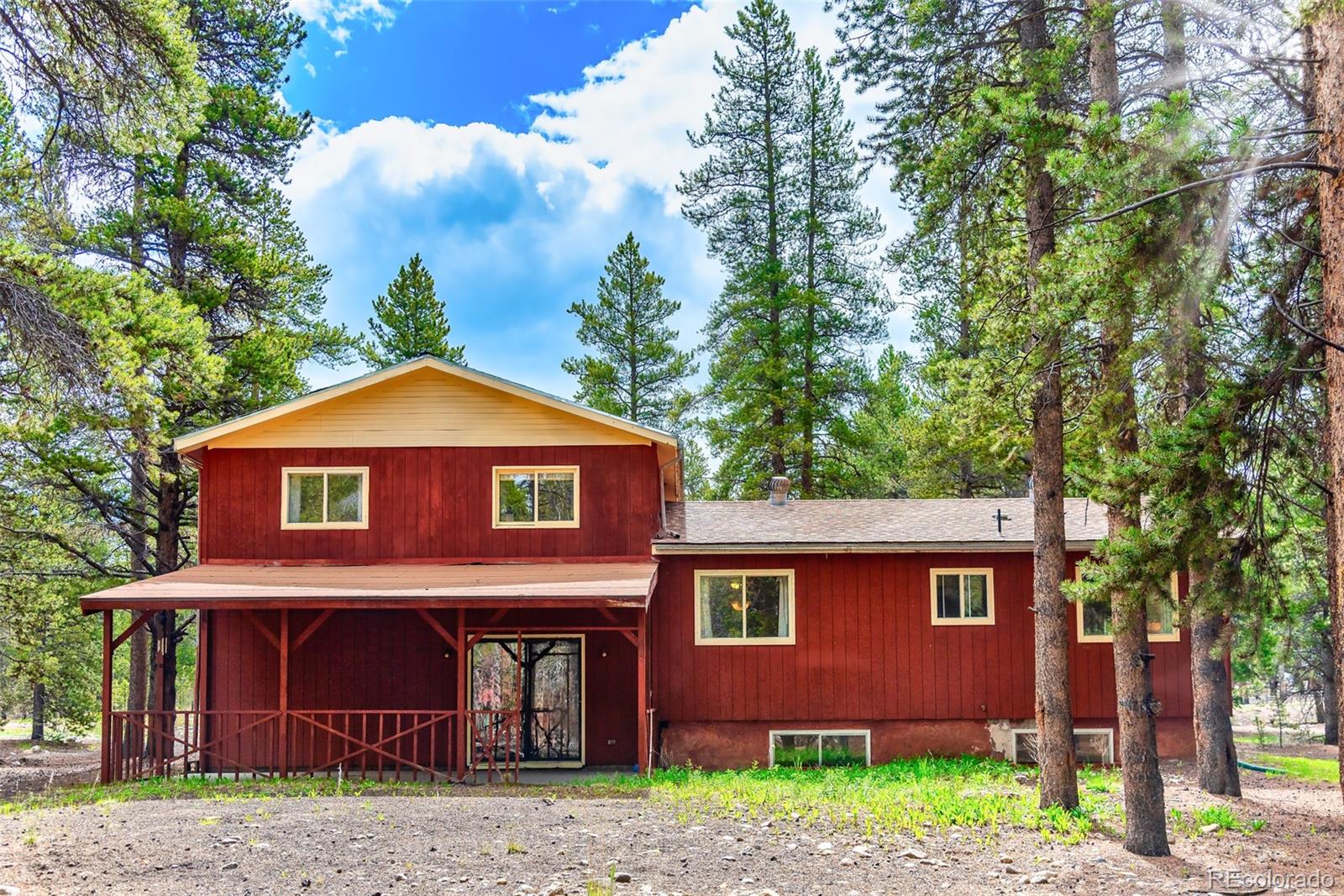 103 County Road 4C-E Leadville, CO 80461 - Photo 11 of 40 a front view of a house with garden