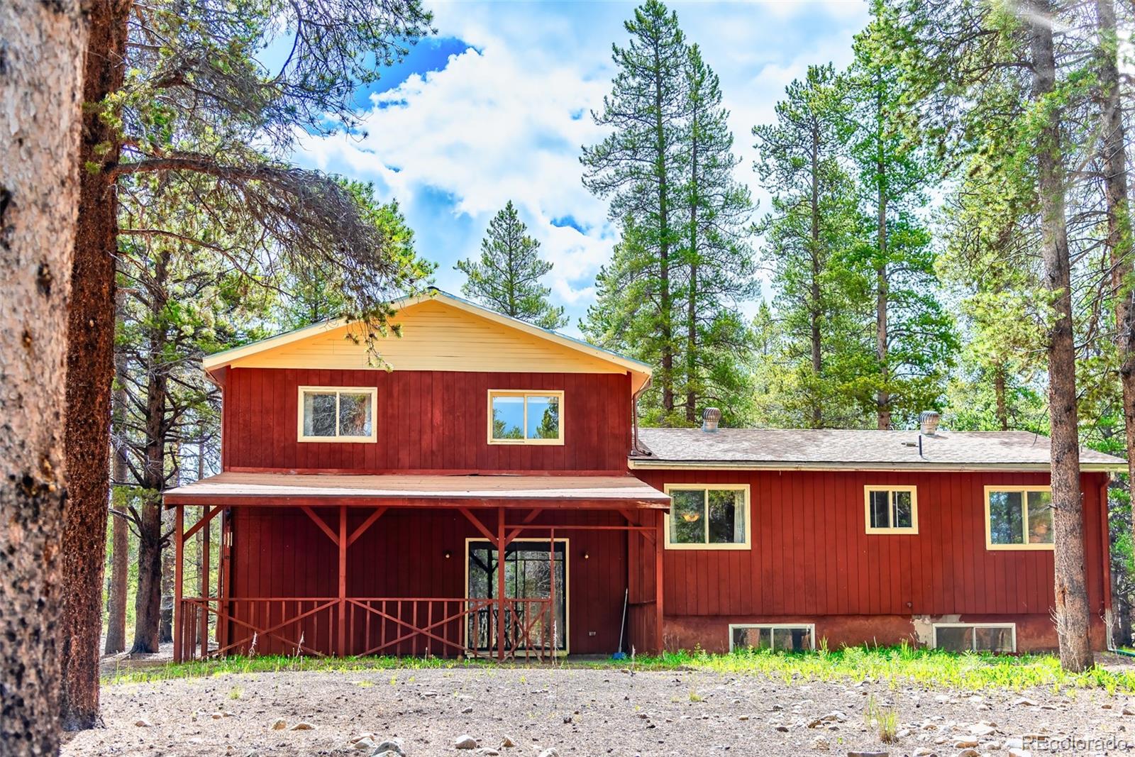 103 County Road 4C-E Leadville, CO 80461 - Photo 12 of 40 a front view of a house with a yard