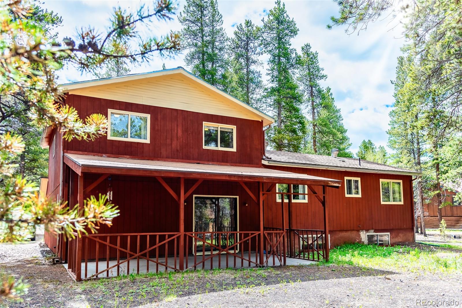 103 County Road 4C-E Leadville, CO 80461 - Photo 13 of 40 a front view of a house with garden