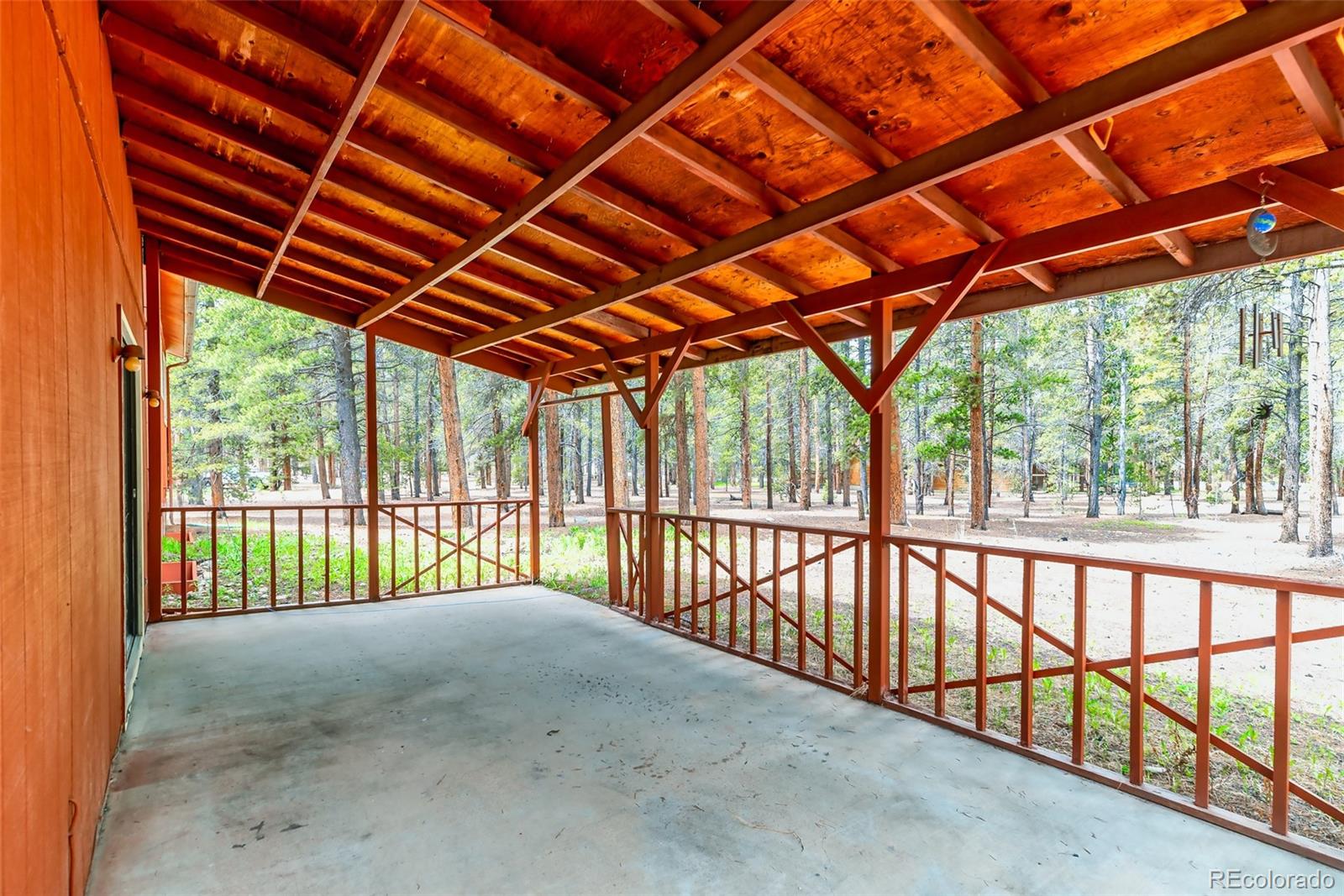 103 County Road 4C-E Leadville, CO 80461 - Photo 36 of 40 a view of porch with green trees in front