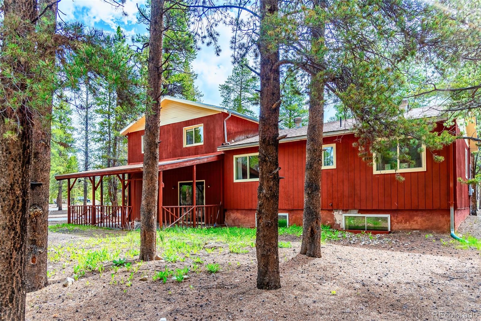 103 County Road 4C-E Leadville, CO 80461 - Photo 10 of 40 a front view of a house with a yard
