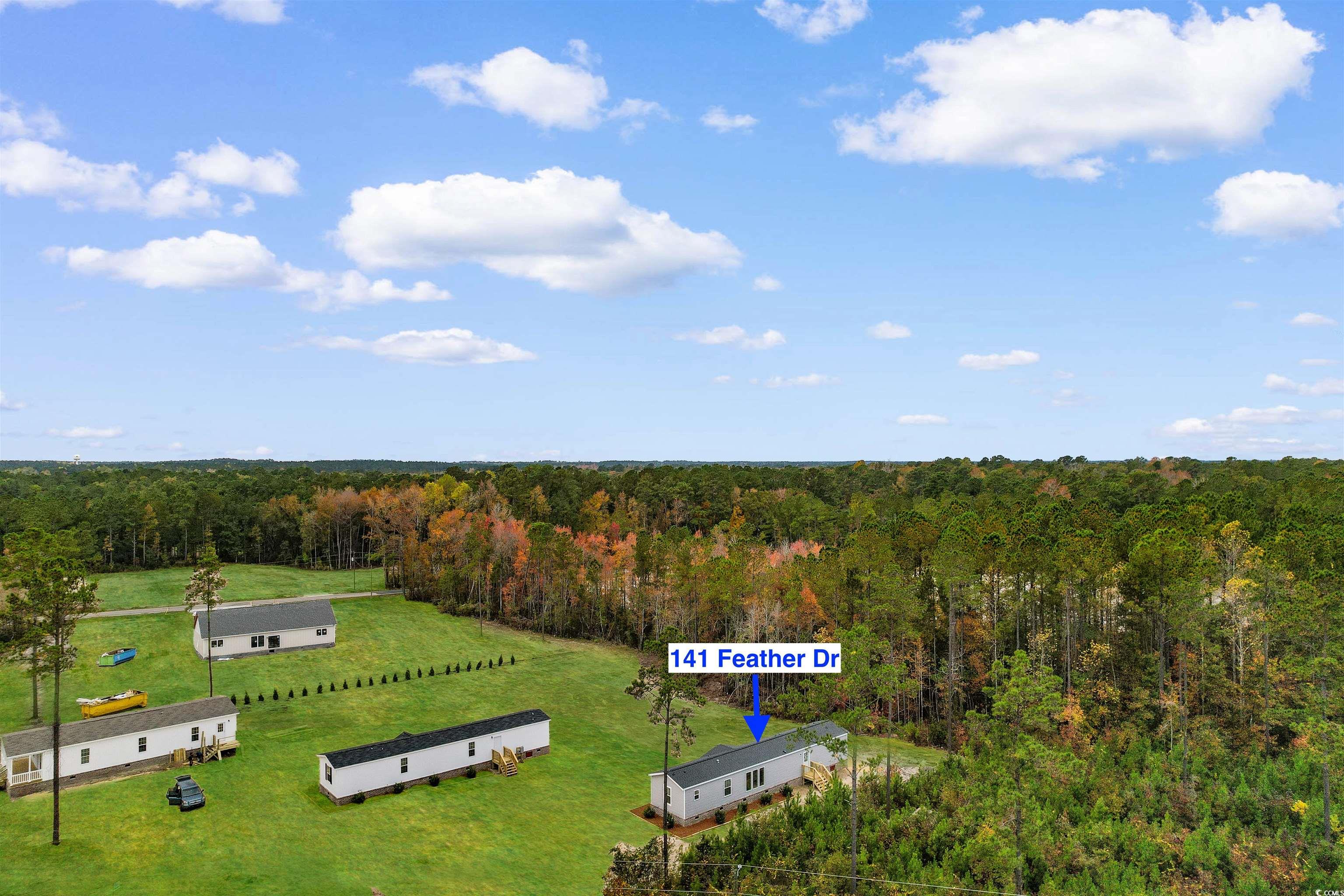 141 Feather Drive Georgetown, SC 29440 - Photo 27 of 34 Drone / aerial view of a heavily wooded area