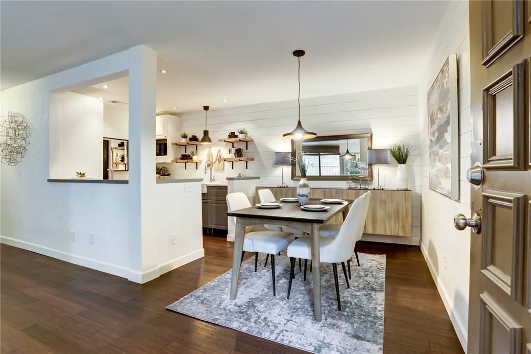 8210 Bent Tree Road, Unit 136 Austin, TX 78759 - Photo 4 of 20 Dining space with dark wood-type flooring and recessed lighting