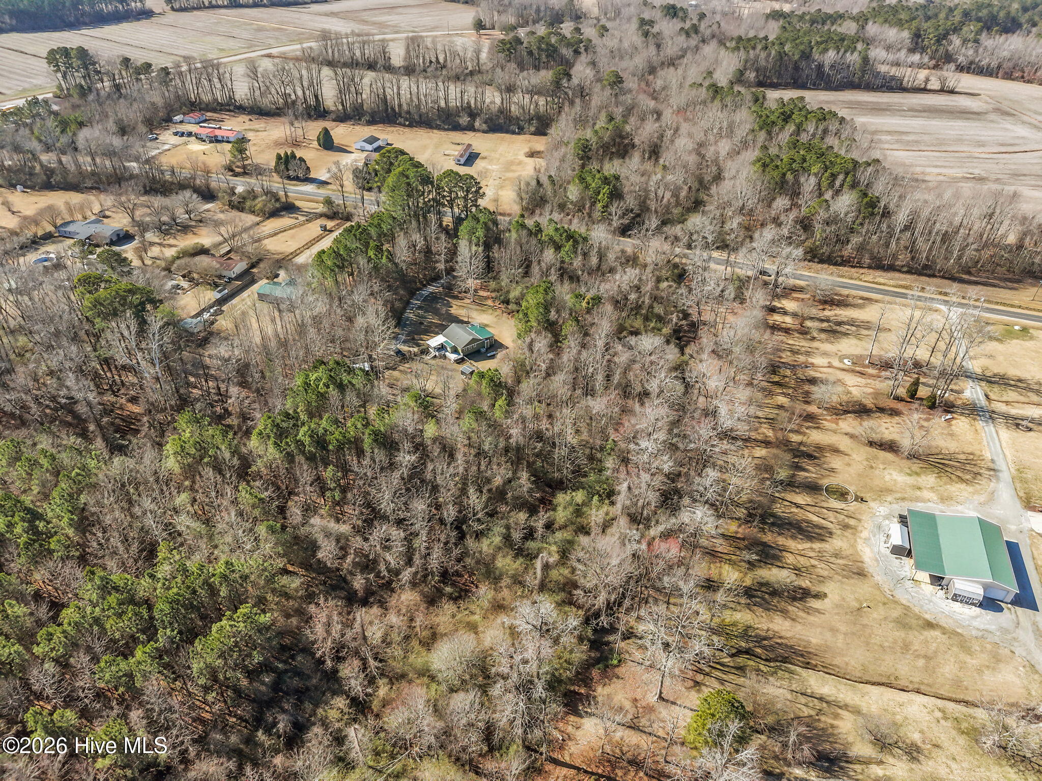 216 Langley Road Chocowinity, NC 27817 - Photo 3 of 14 Aerial shot. Land located to the left