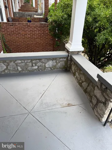 a view of outdoor space with seating area