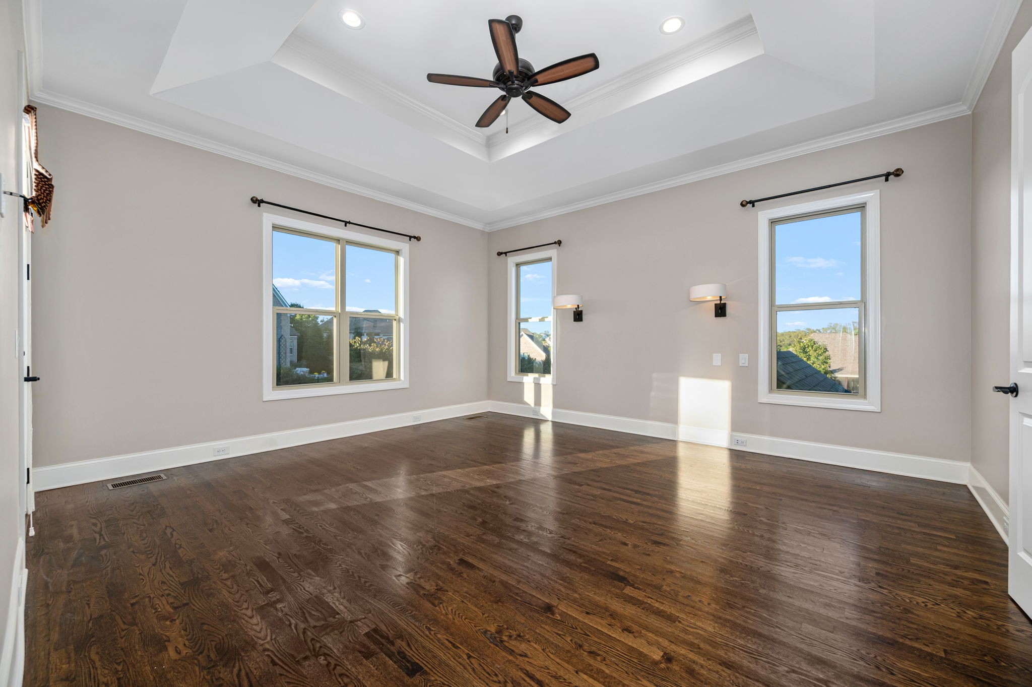 4016 Pinwheel Court Arrington, TN 37014 - Photo 13 of 47 a view of empty room with wooden floor and fan