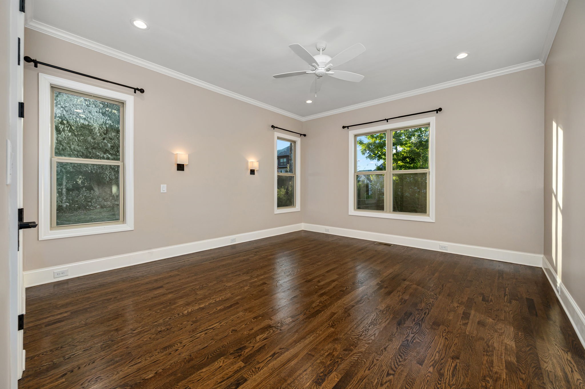 4016 Pinwheel Court Arrington, TN 37014 - Photo 27 of 47 a view of an empty room with wooden floor and a window