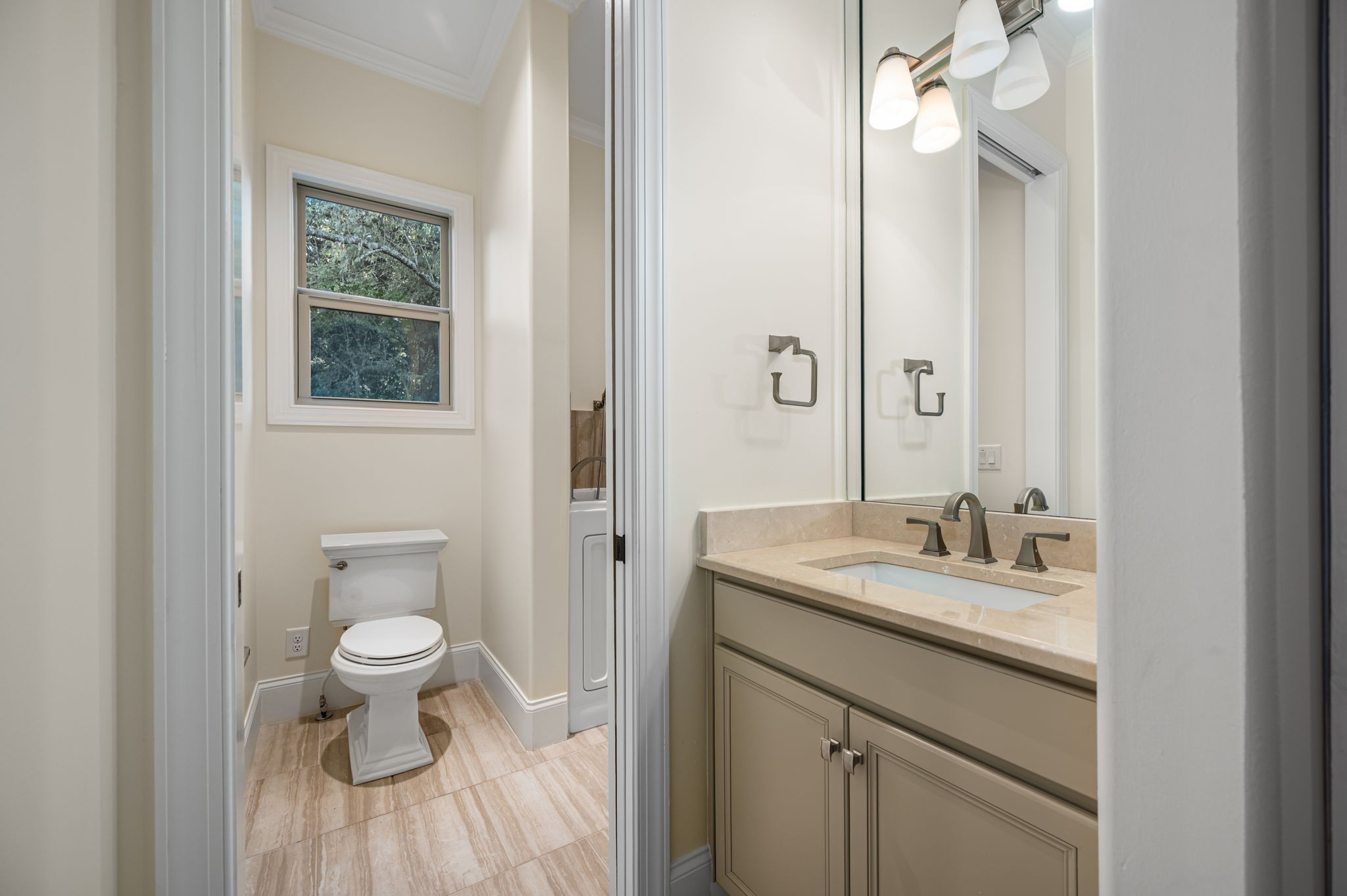 4016 Pinwheel Court Arrington, TN 37014 - Photo 30 of 47 a bathroom with a sink a toilet and a mirror