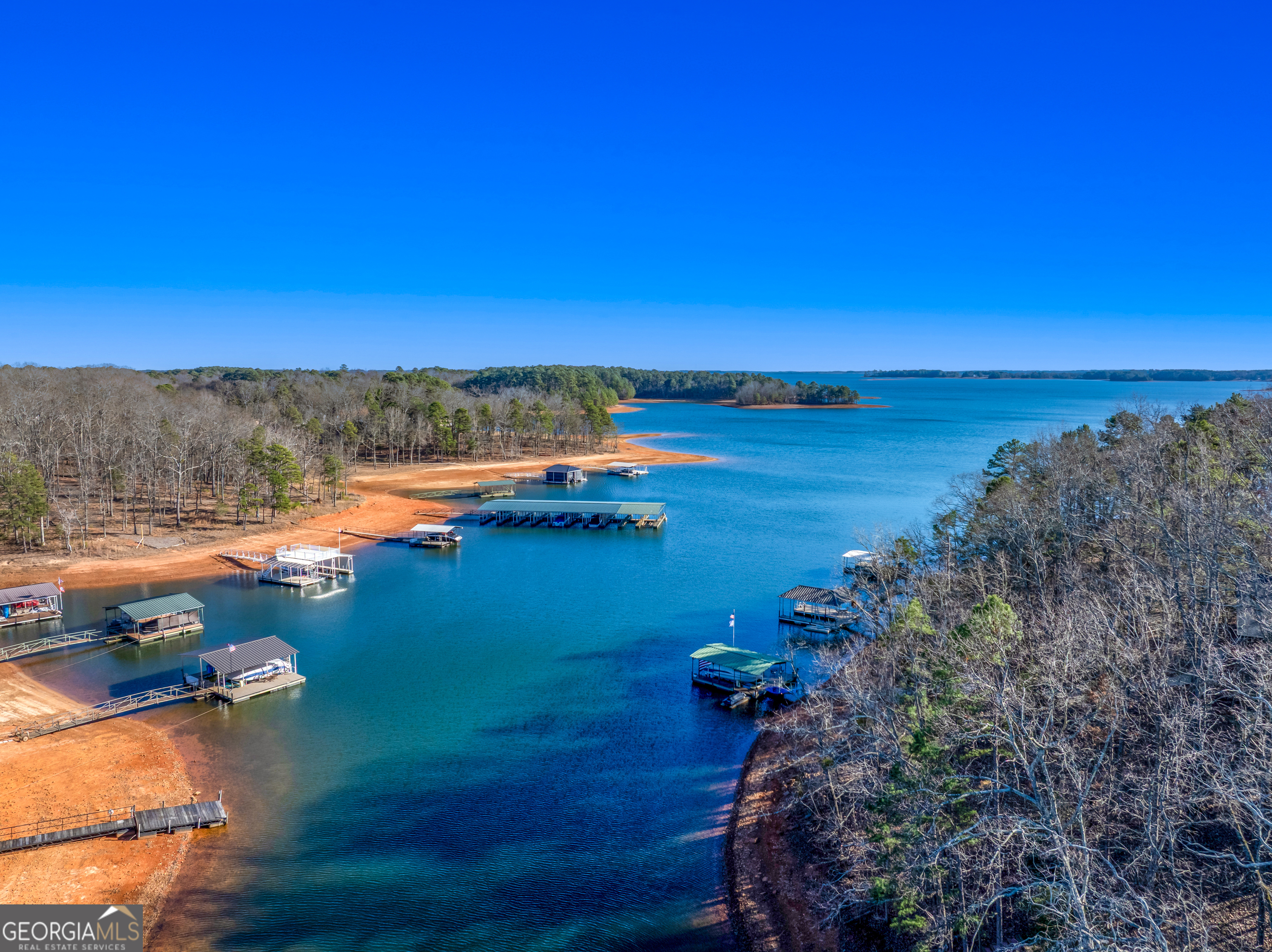 Lot 8 Majestic Shores Road Hartwell, GA 30643 - Photo 9 of 9 a view of a lake with houses in the back
