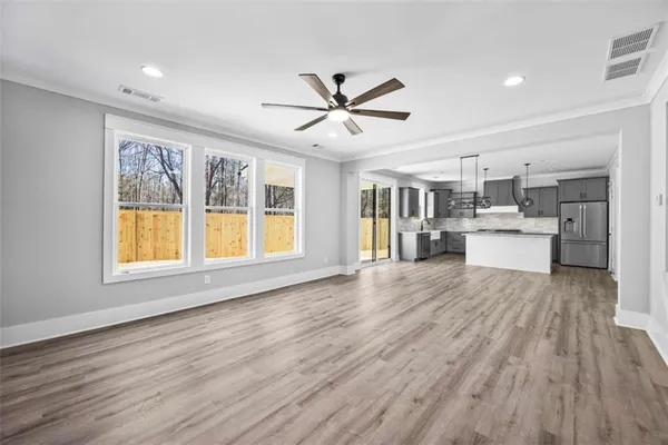 a view of a garage room