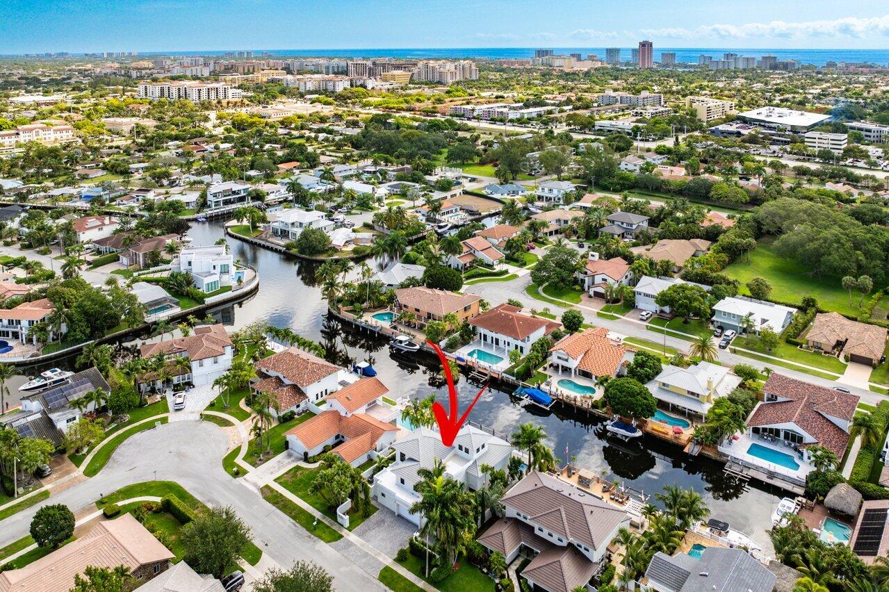 1536 Southwest 5th Avenue Boca Raton, FL 33432 - Photo 36 of 37 an aerial view of residential houses with outdoor space