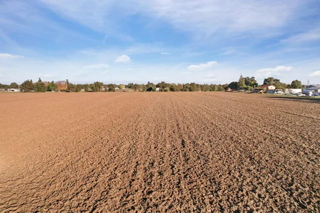 a view of a lake with a city