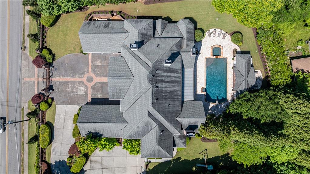 3684 Briarcliff Road Northeast Atlanta, GA 30345 - Photo 6 of 102 an aerial view of a house with a yard and potted plants