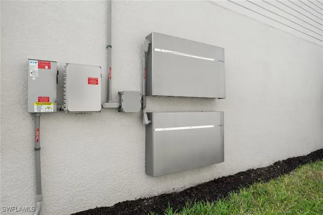 a utility room with a window dryer and washer