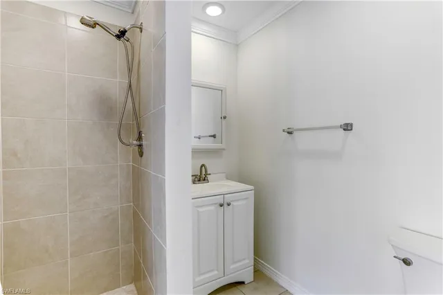 a view of a wooden door and a yard