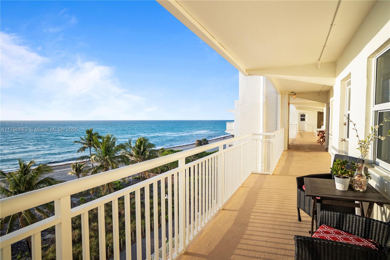 901 South Surf Road, Unit 603 Hollywood, FL 33019 - Photo 2 of 26 a view of a balcony with wooden floor and outdoor space