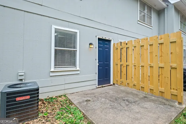 a front view of a house with entryway