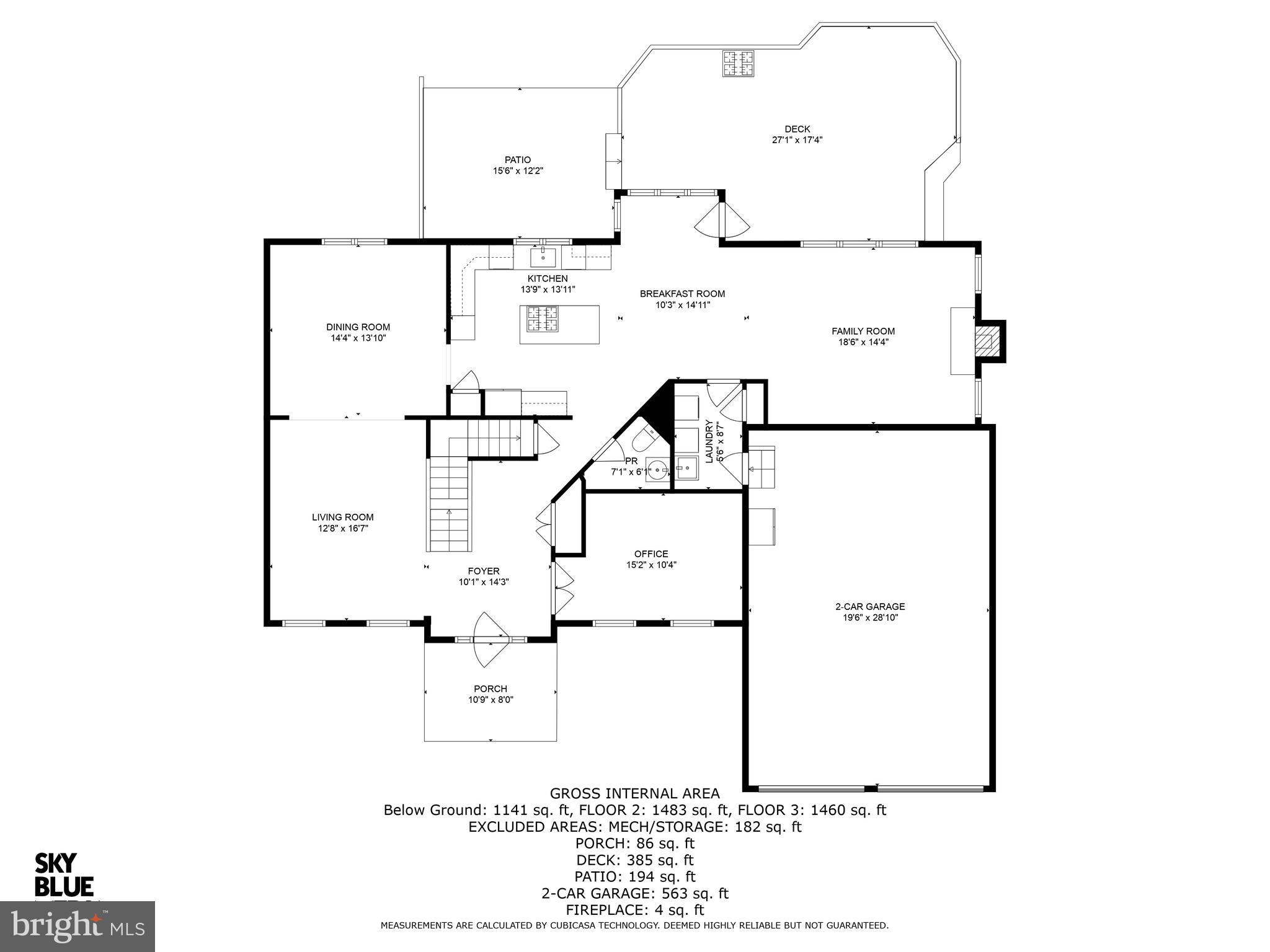 1314 Gatesmeadow Way Reston, VA 20194 - Photo 56 of 58 Main Level Floorplan