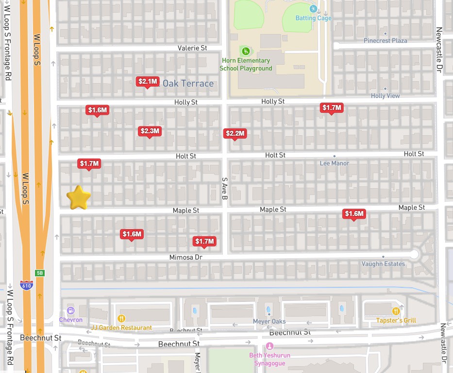 4626 Maple Street Bellaire, TX 77401 - Photo 2 of 8 HOMES SOLD nearby, year built 2020plus