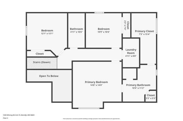 $478,000 | 1320 Whiting Road Northwest, Unit 74, Bemidji, MN 56601