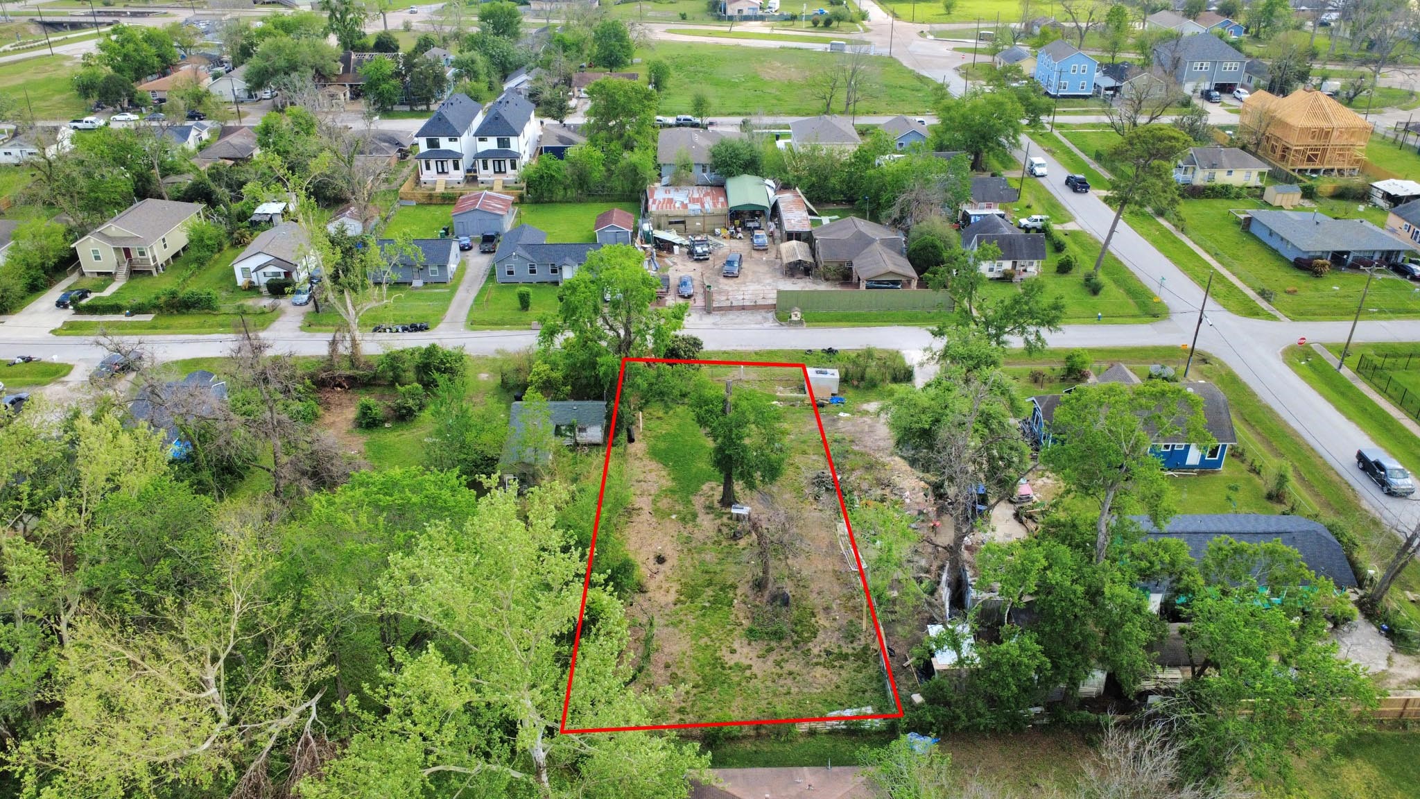 0 Memel Street Houston, TX 77026 - Photo 3 of 11 an aerial view of residential houses with outdoor space and trees