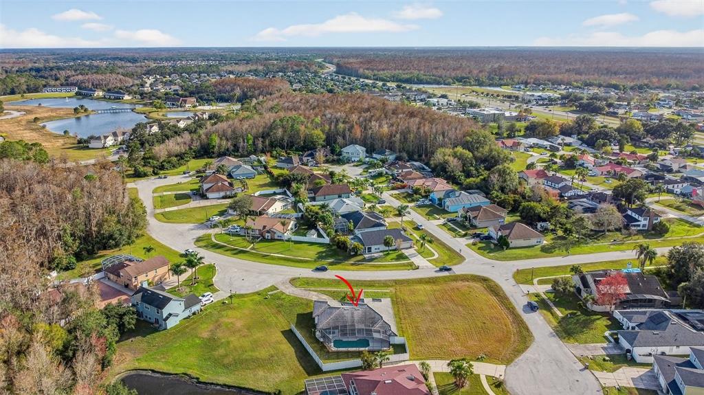 4995 Brook Road Kissimmee, FL 34758 - Photo 41 of 46 an aerial view of residential houses with outdoor space