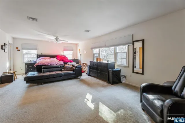 a living room with furniture and a couch