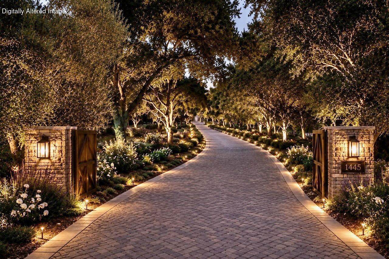 1445 School House Road Montecito, CA 93108 - Photo 2 of 46 a view of a pathway both side of flower house
