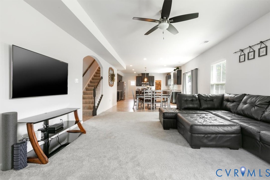 10430 Eagle Court Hopewell, VA 23860 - Photo 13 of 45 a living room with furniture and a flat screen tv