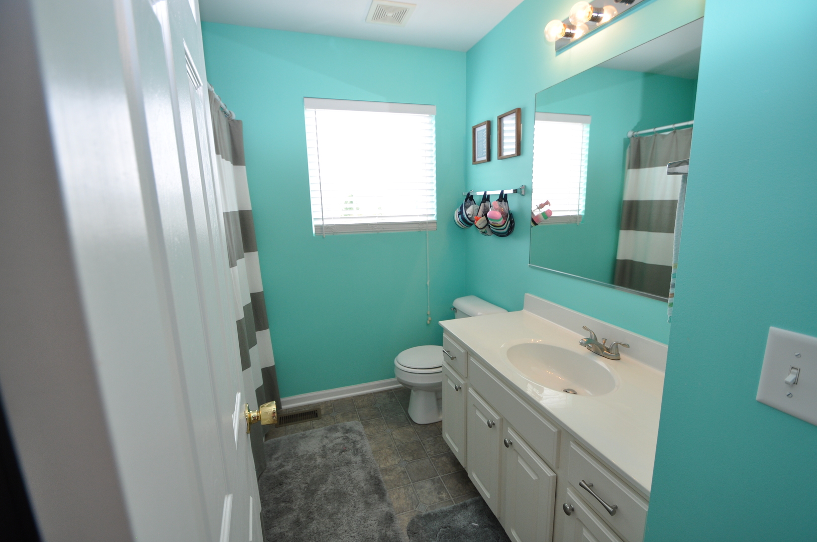 25056 Spring Street Manhattan, IL 60442 - Photo 12 of 24 a bathroom with a sink a toilet and a mirror