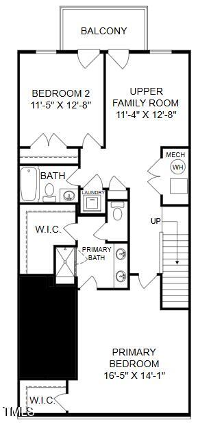 620 Hedrick Ridge Road, Unit 104 Cary, NC 27519 - Photo 14 of 25 2nd Floor Layout