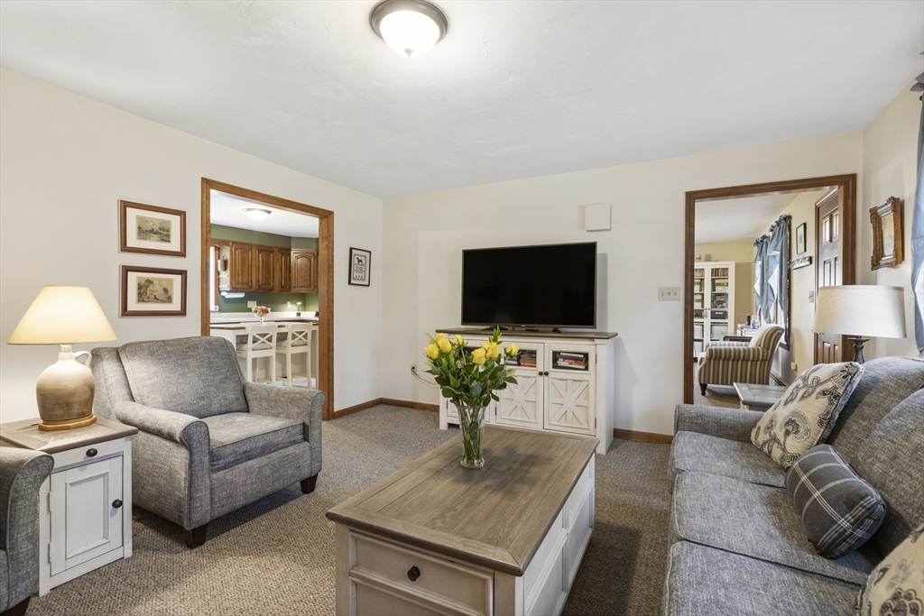 103 Uxbridge Street Douglas, MA 01569 - Photo 21 of 38 a living room with furniture a flat screen tv and a lamp