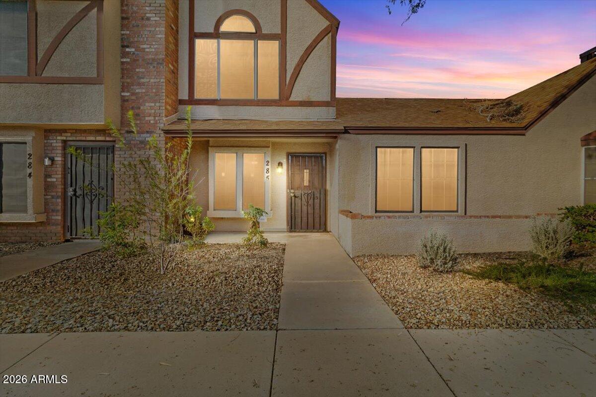7905 West Thunderbird Road, Unit 285 Peoria, AZ 85381 - Photo 24 of 27 a view of a house with large windows
