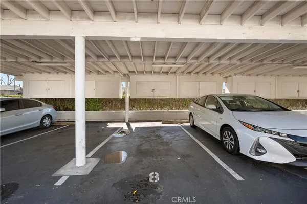 a view of a car garage