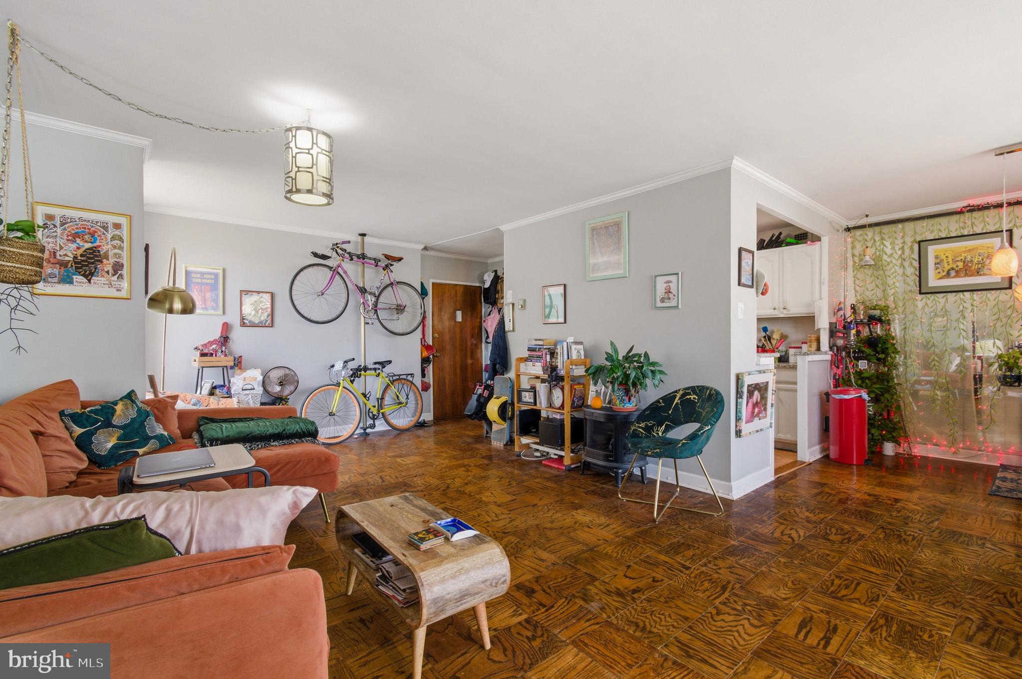 400 O Street Southwest, Unit 402 Washington, DC 20024 - Photo 14 of 34 a living room with lots of furniture and lots of white walls