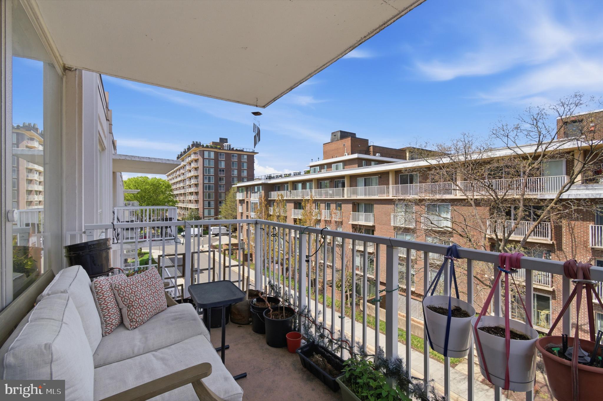 400 O Street Southwest, Unit 402 Washington, DC 20024 - Photo 26 of 34 a view of a balcony with chairs