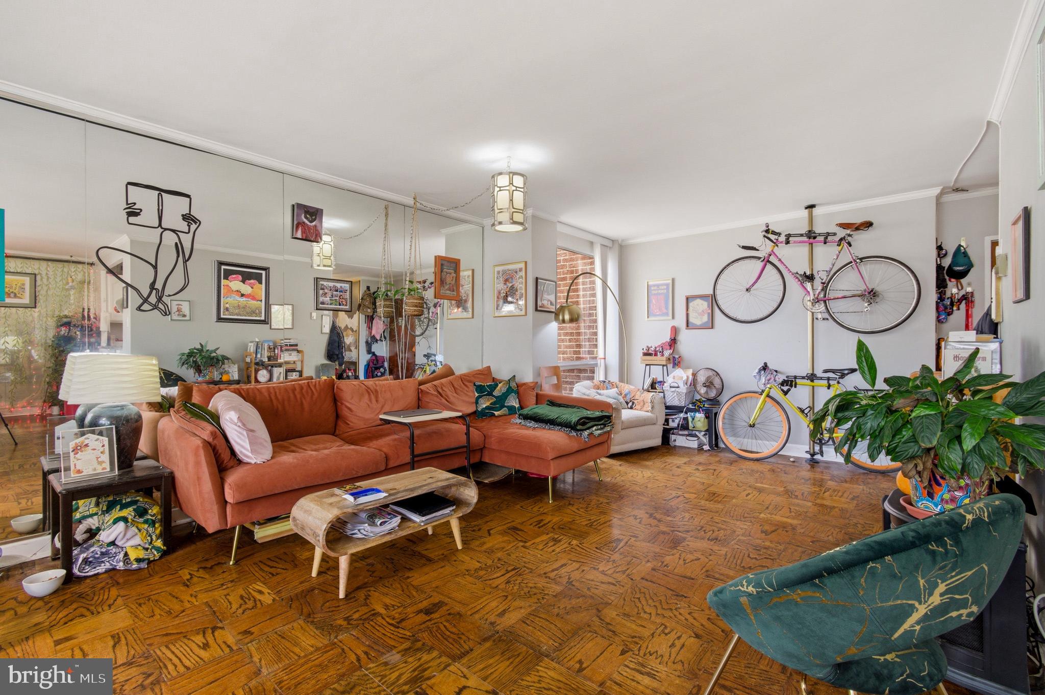400 O Street Southwest, Unit 402 Washington, DC 20024 - Photo 8 of 34 a living room with furniture a rug and white walls