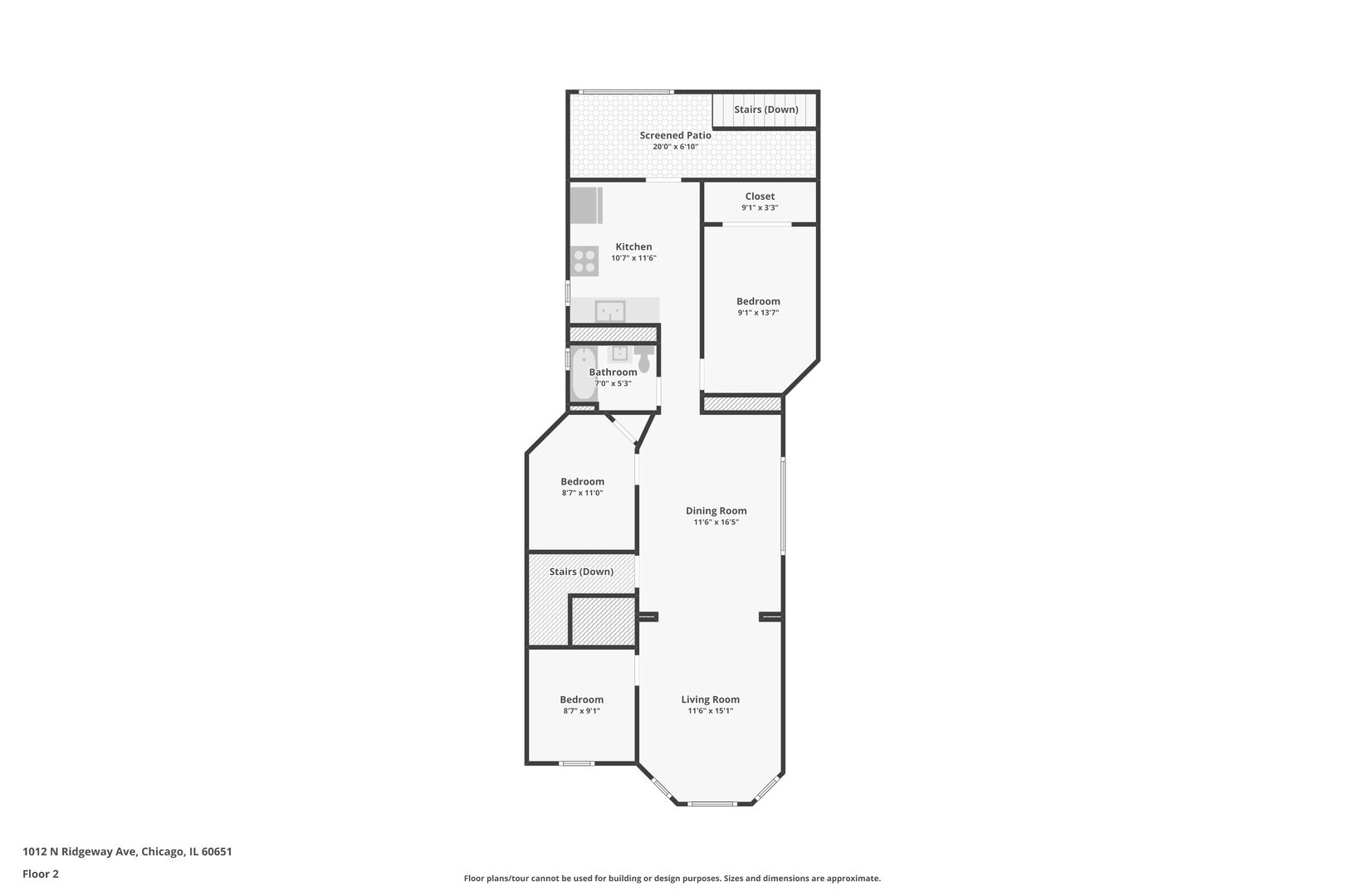 1012 North Ridgeway Avenue Chicago, IL 60651 - Photo 11 of 31 a picture of floor plan
