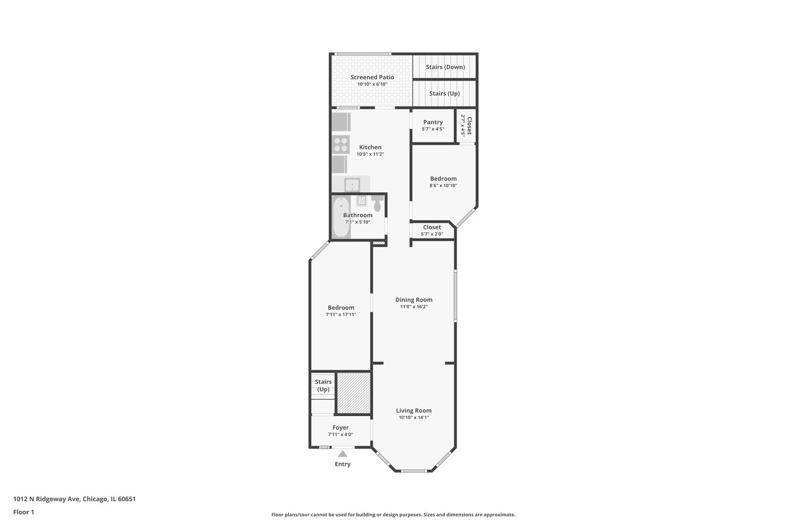 1012 North Ridgeway Avenue Chicago, IL 60651 - Photo 20 of 31 a picture of a floor plan