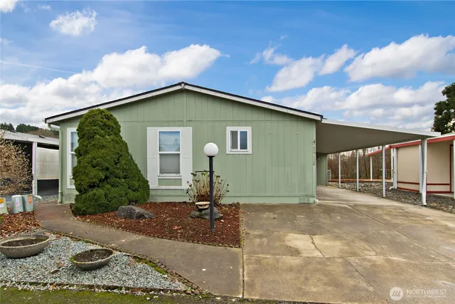 a front view of a house