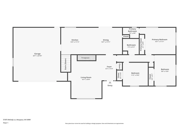 $234,900 | E1875 Melody Lane, Waupaca, WI 54981